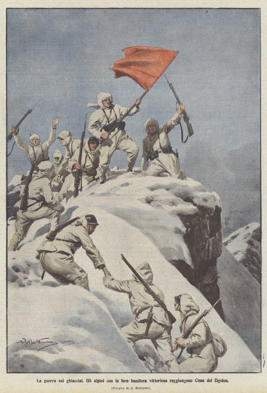 Der Krieg Auf Den Gletschern von Achille Beltrame