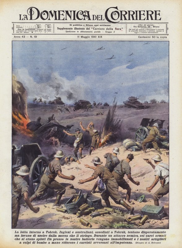 Der Kampf um Tobruk von Achille Beltrame