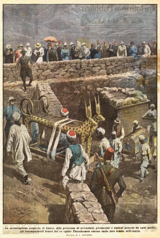 Die wunderbare Entdeckung von Luxor von Achille Beltrame