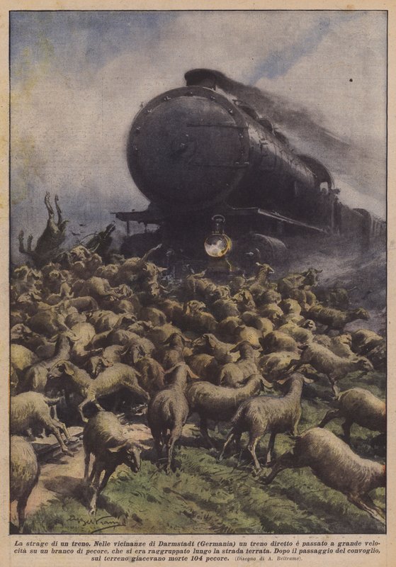 Das Zugmassaker von Achille Beltrame