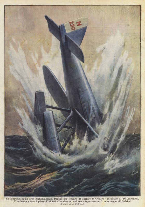 Die Tragödie eines Luftfahrthelden von Achille Beltrame