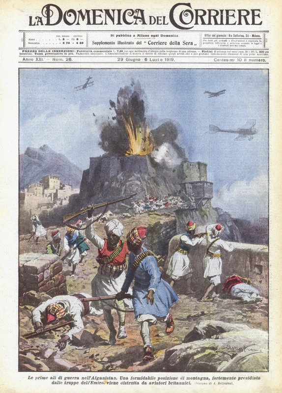 Die ersten Kriegsschwingen in Afghanistan von Achille Beltrame