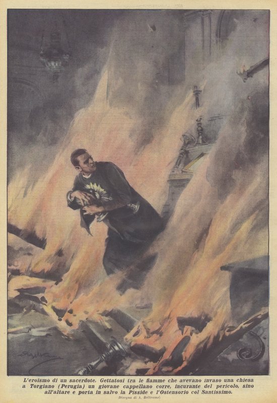 Der Heldentum eines Priesters von Achille Beltrame