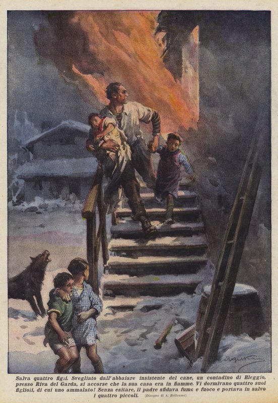 Rettet vier Kinder von Achille Beltrame