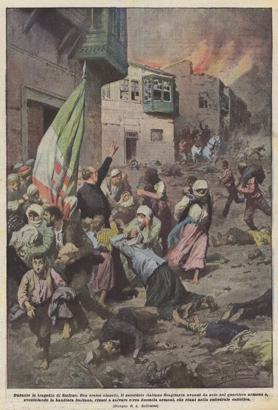 Smyrna während des Griechisch-Türkischen Krieges (1919-22) von Achille Beltrame