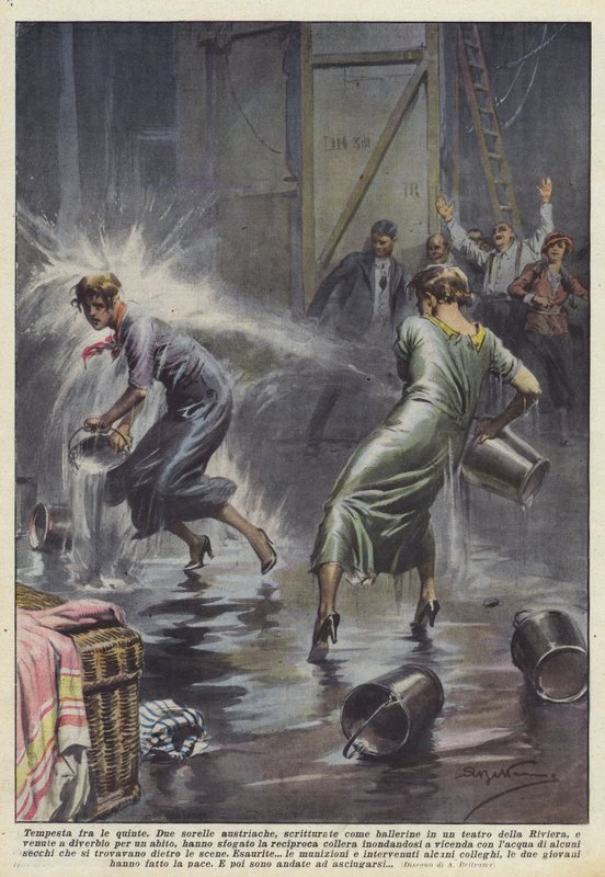 Sturm hinter den Kulissen von Achille Beltrame