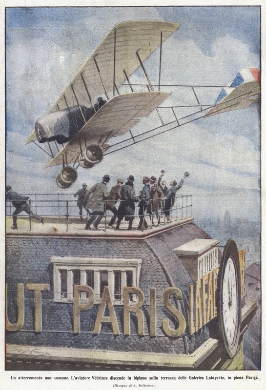 Eine ungewöhnliche Landung von Achille Beltrame