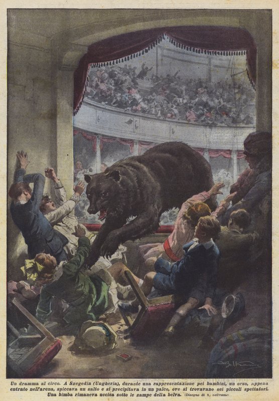 Ein Drama im Zirkus von Achille Beltrame