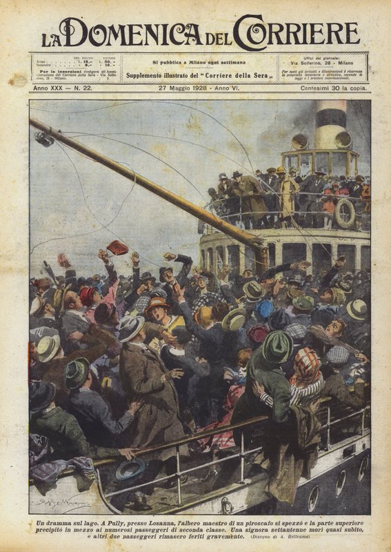 Ein Drama auf dem See von Achille Beltrame
