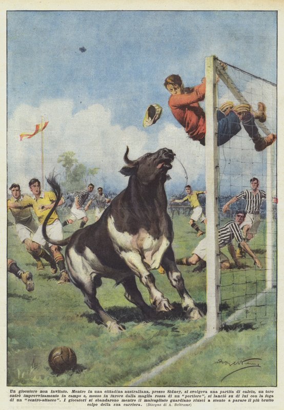 Ein ungebetener Spieler von Achille Beltrame