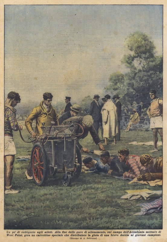 Etwas Erfrischung für die Athleten von Achille Beltrame