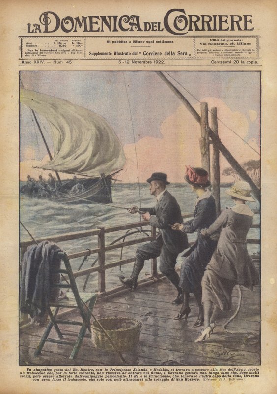 Eine nette Geste des Königs von Achille Beltrame