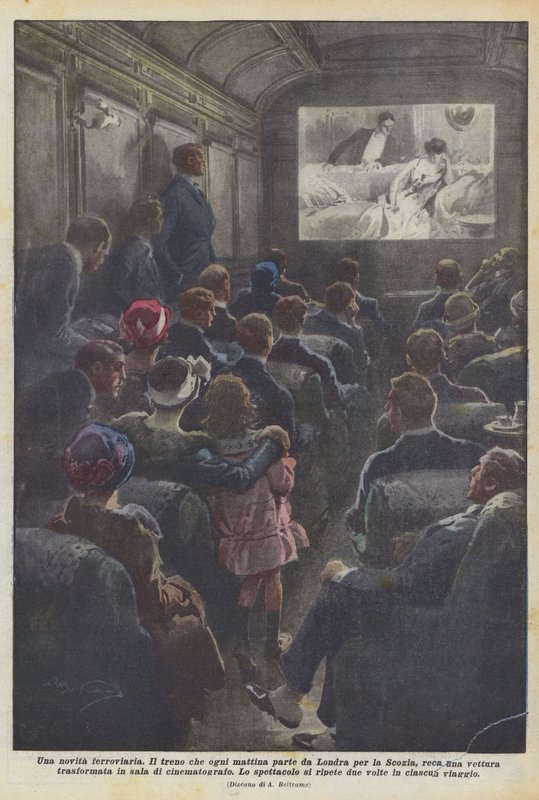 Eine Eisenbahnneuheit von Achille Beltrame
