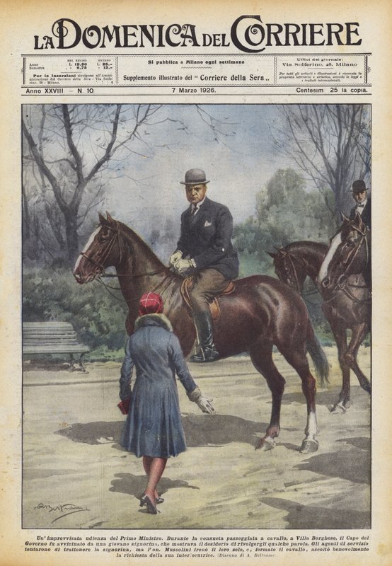 Eine improvisierte Audienz des Premierministers von Achille Beltrame