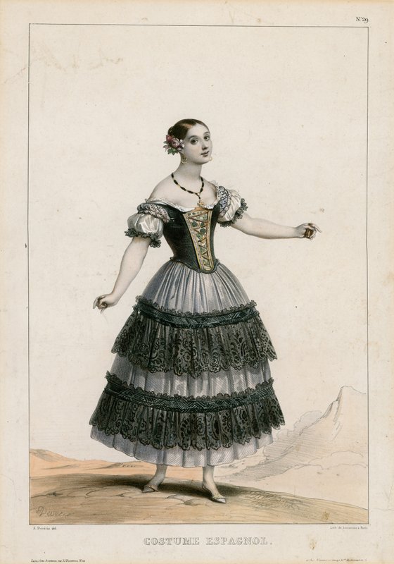 Spanisches Kostüm von Achille Devéria