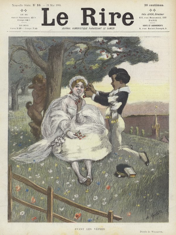 Illustration für Le Rire von Adolphe Leon Willette