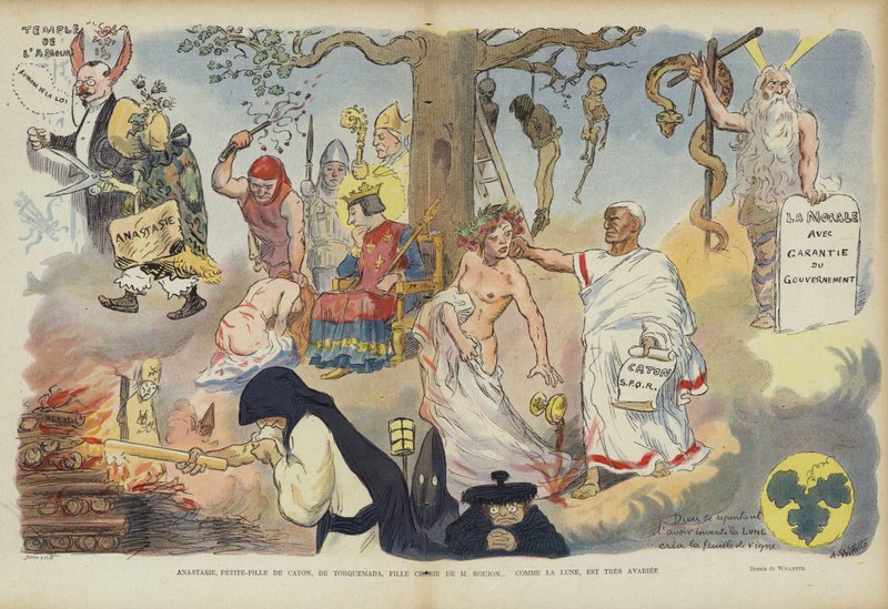 Illustration für Le Rire von Adolphe Leon Willette