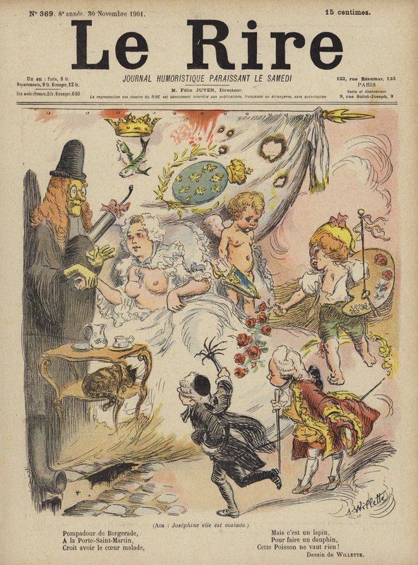 Illustration für Le Rire von Adolphe Leon Willette