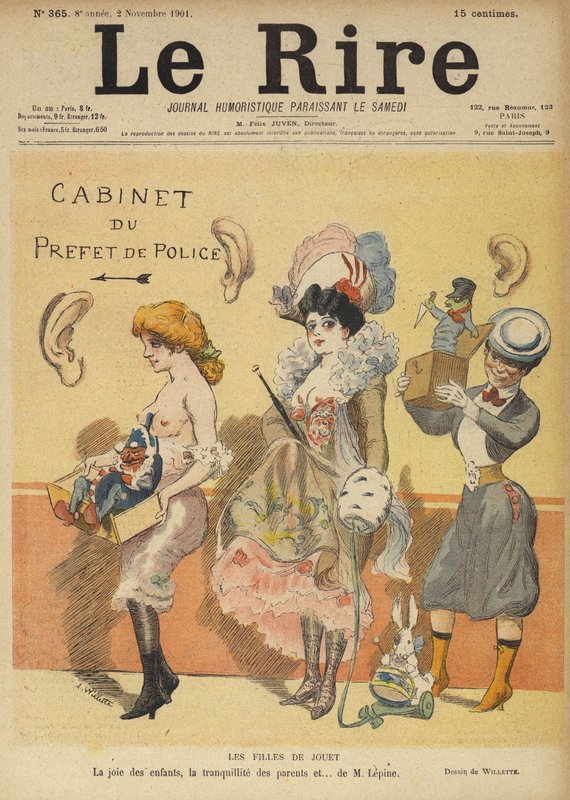 Illustration für Le Rire von Adolphe Leon Willette