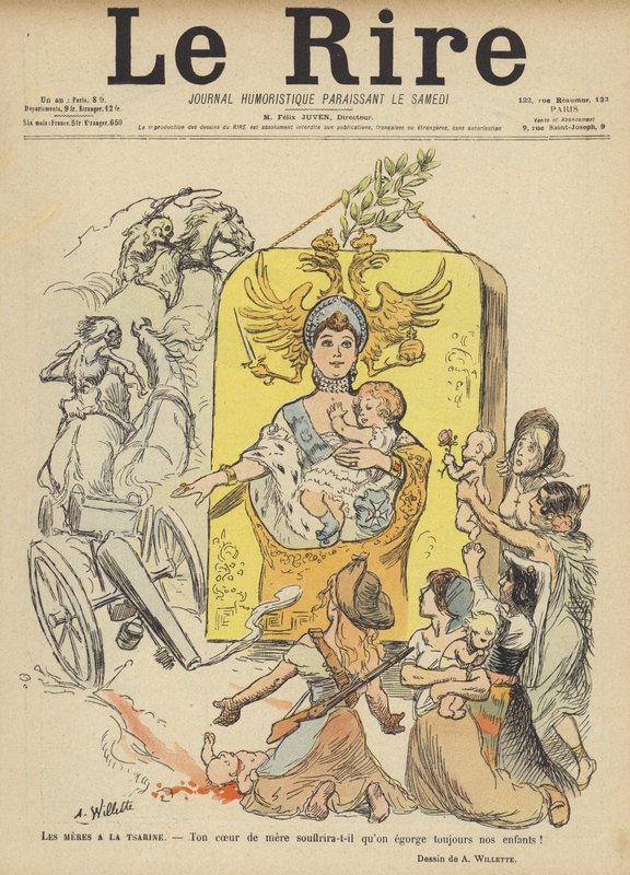 Illustration für Le Rire von Adolphe Leon Willette