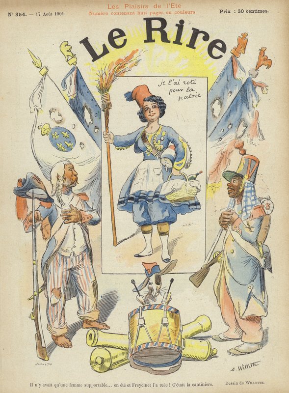 Illustration für Le Rire von Adolphe Leon Willette