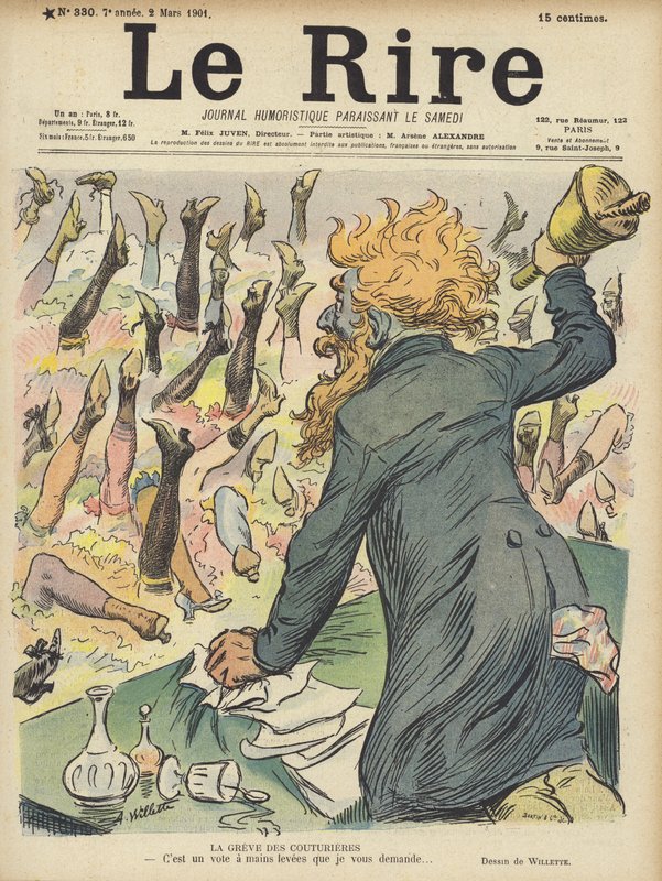 Illustration für Le Rire von Adolphe Leon Willette