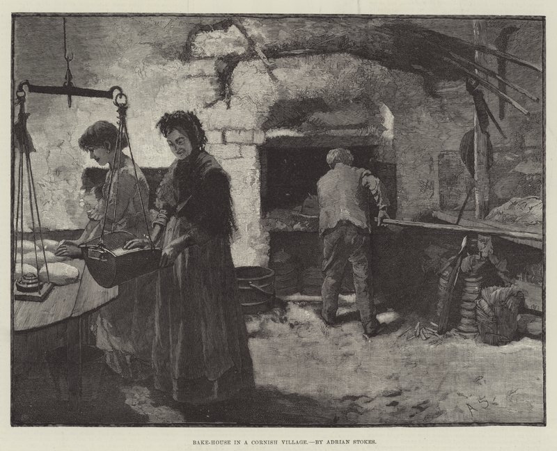 Backhaus in einem kornischen Dorf von Adrian Scott Stokes