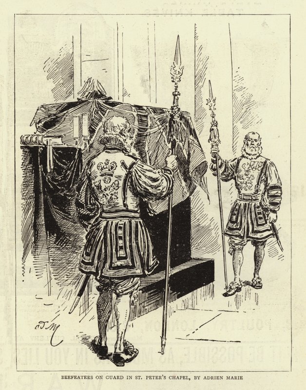 Beefeater auf Wache in der St. Peter
