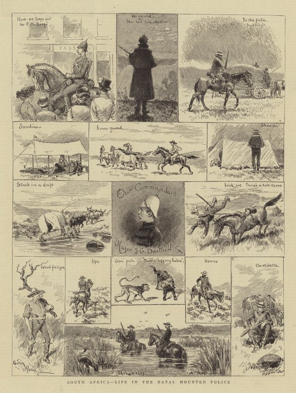 Südafrika, Leben in der Natal Mounted Police von Adrien Emmanuel Marie
