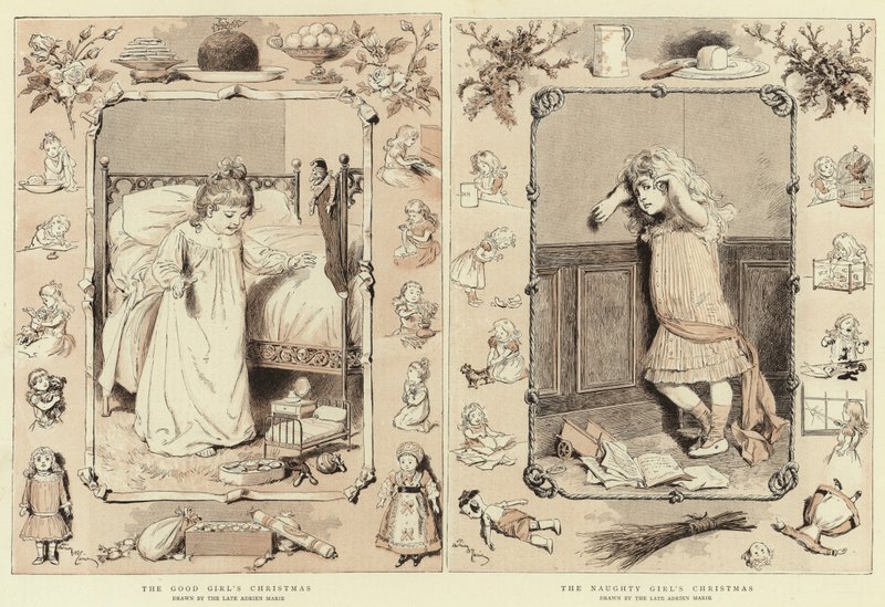 Das Weihnachtsfest des guten Mädchens, das Weihnachtsfest des bösen Mädchens von Adrien Emmanuel Marie