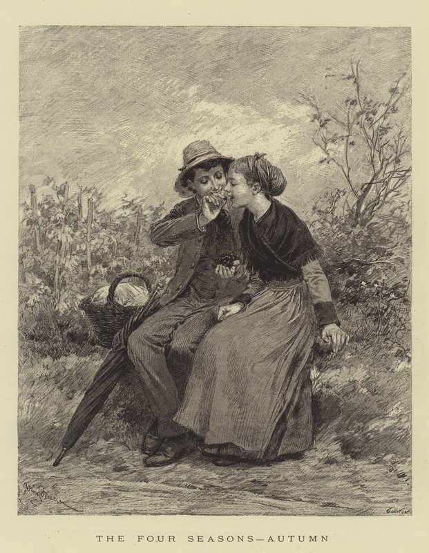 Die vier Jahreszeiten, Herbst von Adrien Emmanuel Marie