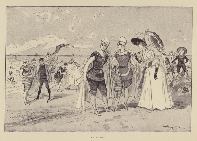 Der Strand von Albert Robida