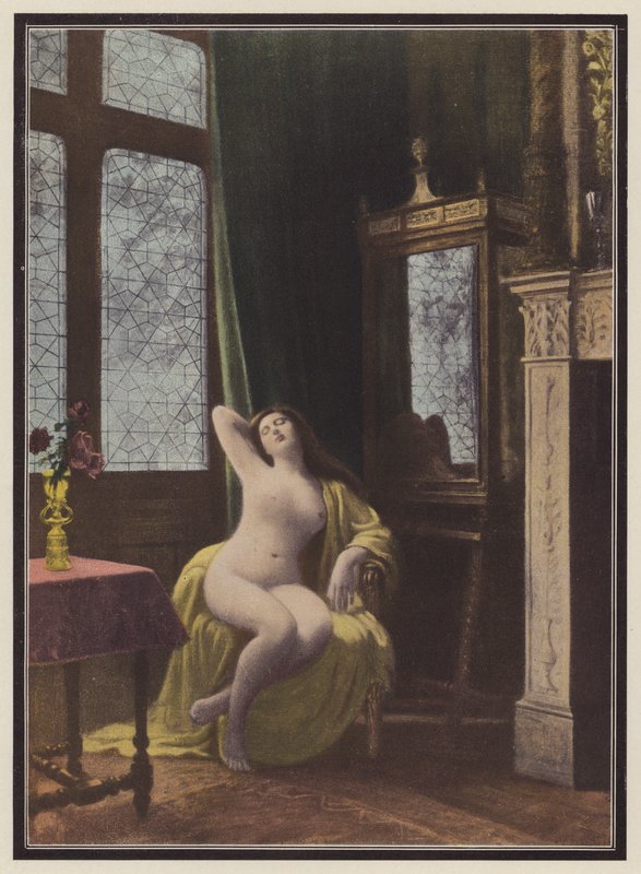 Schlafende Frau von Albert (after) Aublet