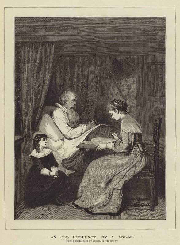 Ein alter Hugenotte von Albert Anker