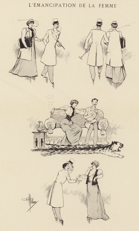 Die Emanzipation der Frau von Albert Guillaume