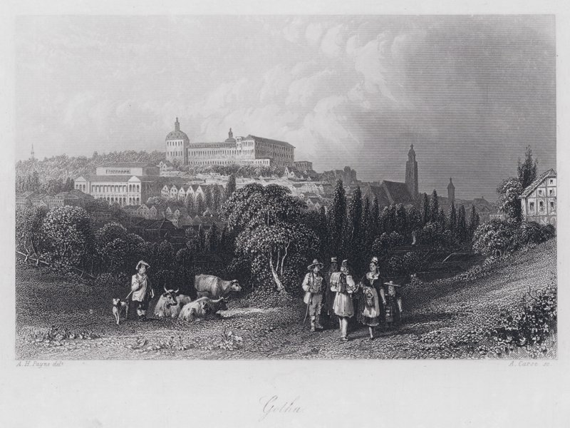 Gotha (Gravur) von Albert Henry Payne