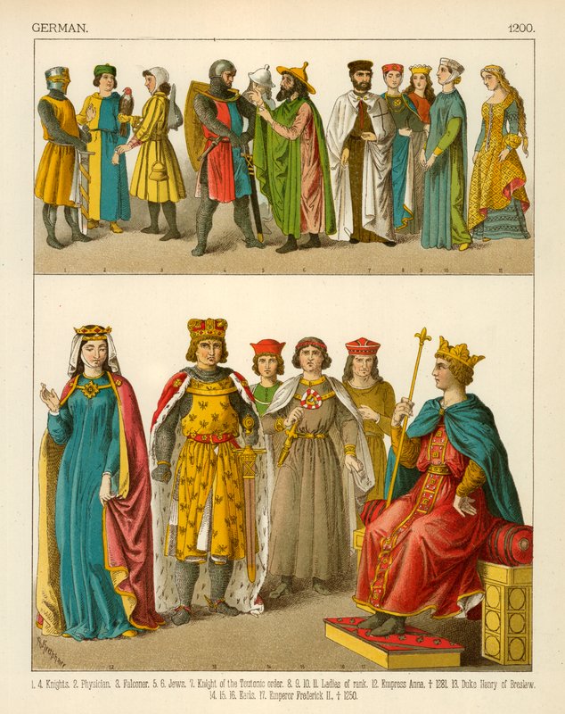 Deutsche Tracht 1200 von Albert Kretschmer