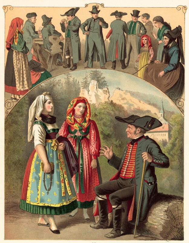 Deutsches Kostüm, Bayern Fränkische Schweiz von Albert Kretschmer