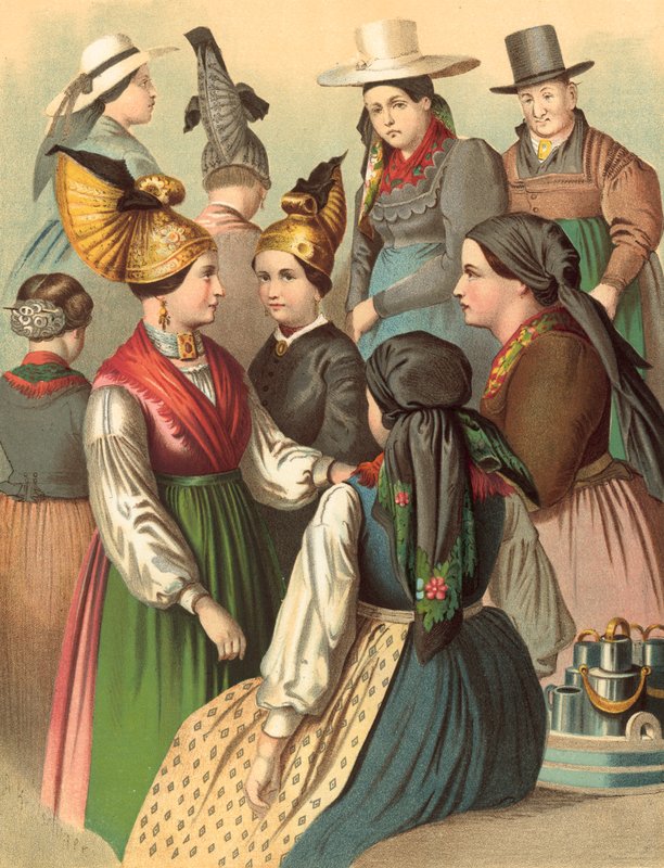 Deutsche Tracht, Österreich, Oberösterreich von Albert Kretschmer
