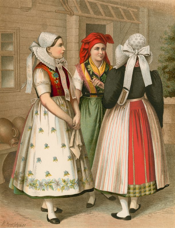 Deutsche Tracht, Preußen, Spreewald von Albert Kretschmer