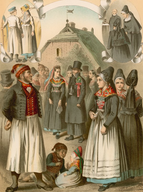 Deutsche Tracht, Rügen, Mönchgut von Albert Kretschmer