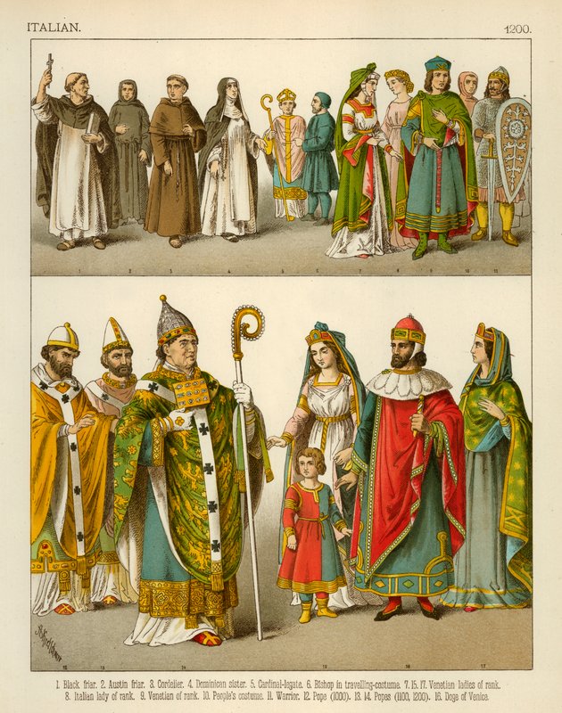 Italienisches Kostüm 1200 von Albert Kretschmer