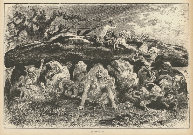 Korrigans, Geister der bretonischen Legende von Albert Robida