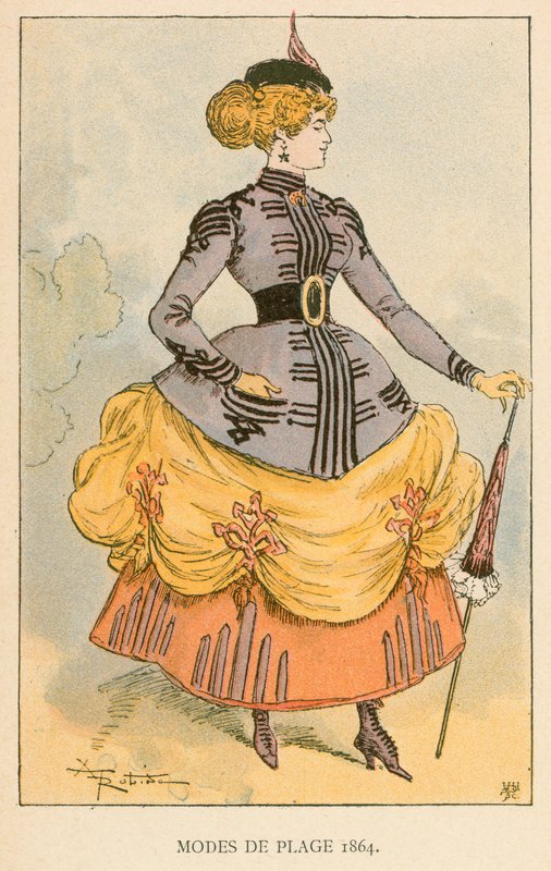 Modes de Plage 1864 von Albert Robida