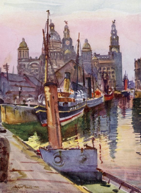 Liverpool, der Canning Dock von Albert Woods