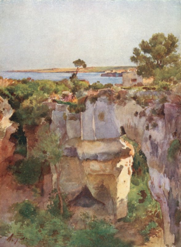 Latomia Dei Capuccini von Villa Politi, Syrakus von Alberto Pisa
