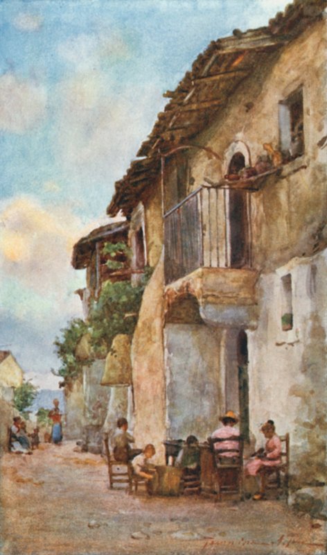 Alte Häuser, Taormina von Alberto Pisa