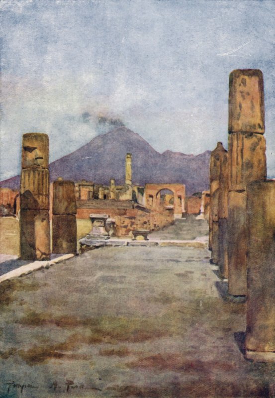Pompeji und Vesuv, Italien von Alberto Pisa