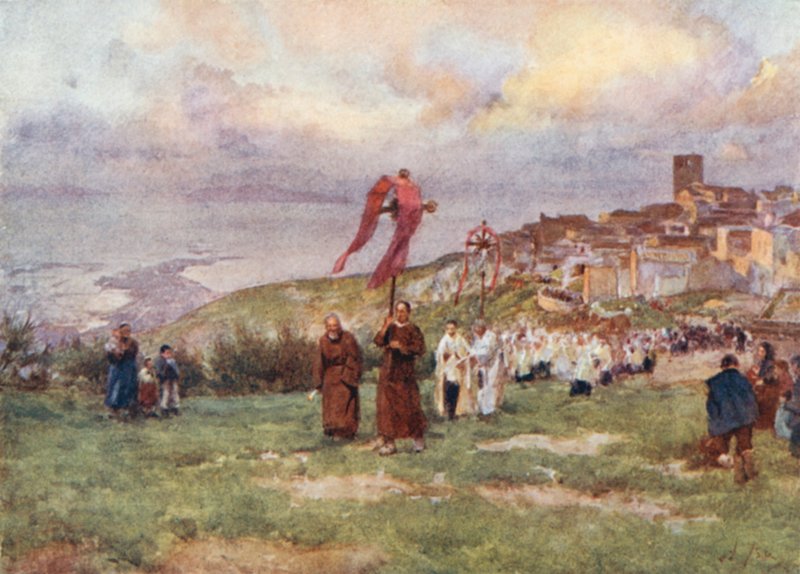 Prozession, Monte San Giuliano von Alberto Pisa