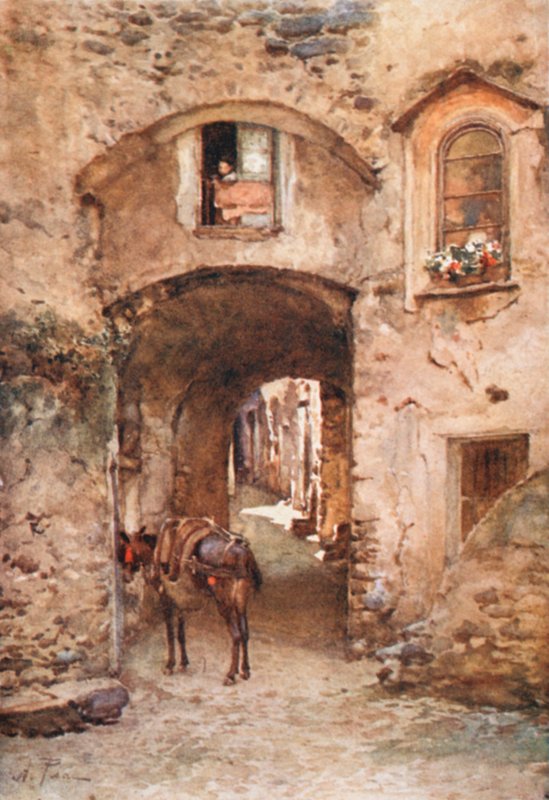 Straße in Castrogiovanni von Alberto Pisa